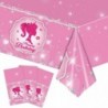 161CT Pink Girl Babe Happy Birthday Party Supplies Babe Head Paper Plates Cups Straw Napkins Spoon Fork Knife Tablecloth Hot Pink Girl Party Decorations Tableware for 20 Guestly for Bday Baby Shower